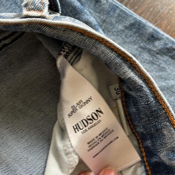 Hudson High Rise Blair Ankle Super Skinny Jeans - Picture 4 of 7